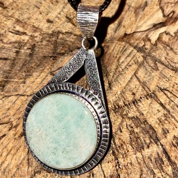 Amazonite “The Peace Stone” Pendant 2 1/2” - Picture 4 of 8
